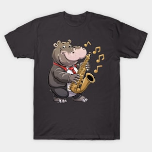 Hippo Sax T-Shirt